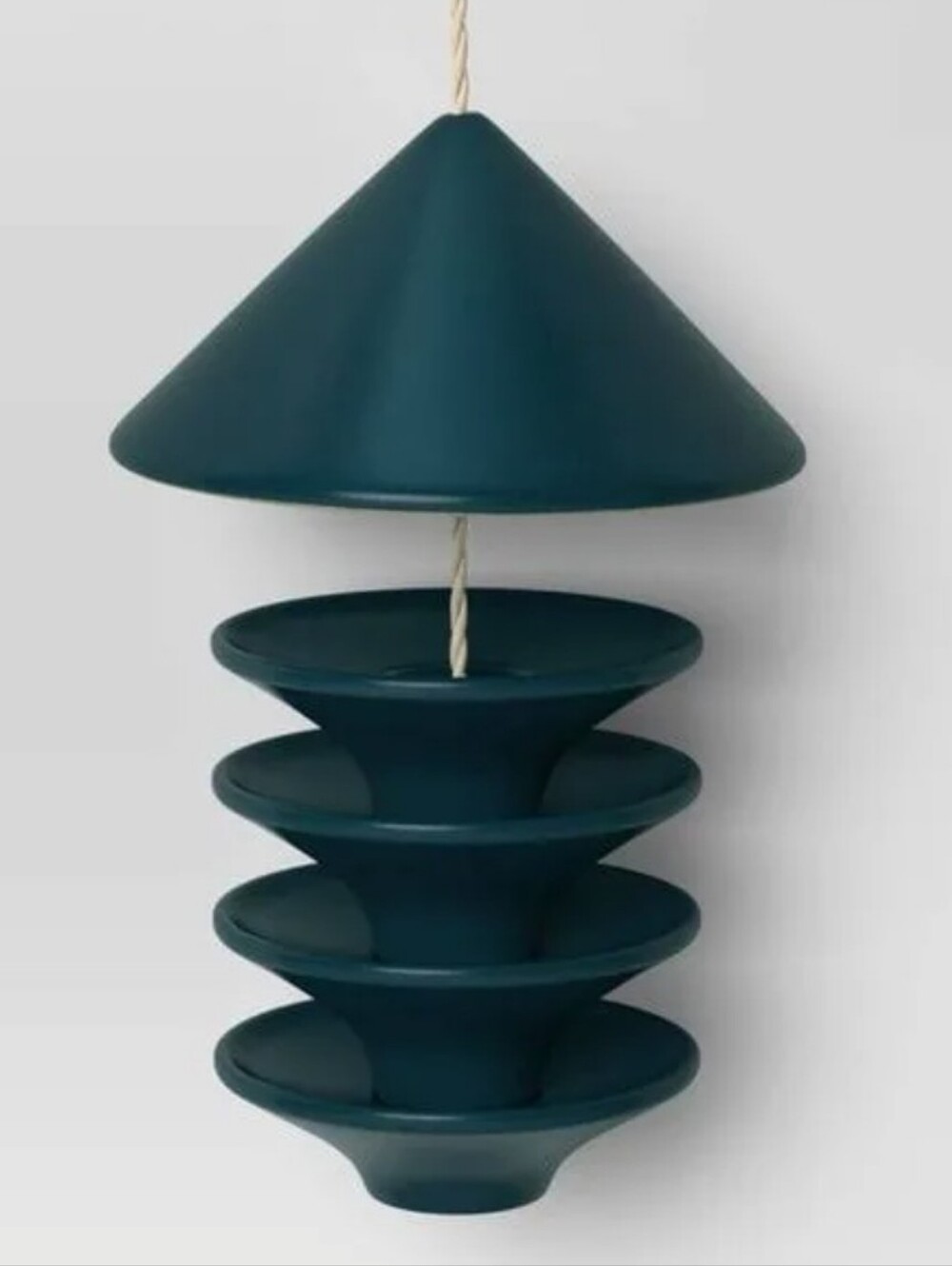 Threshold Bird Feeder In Matte Teal Set Of 2